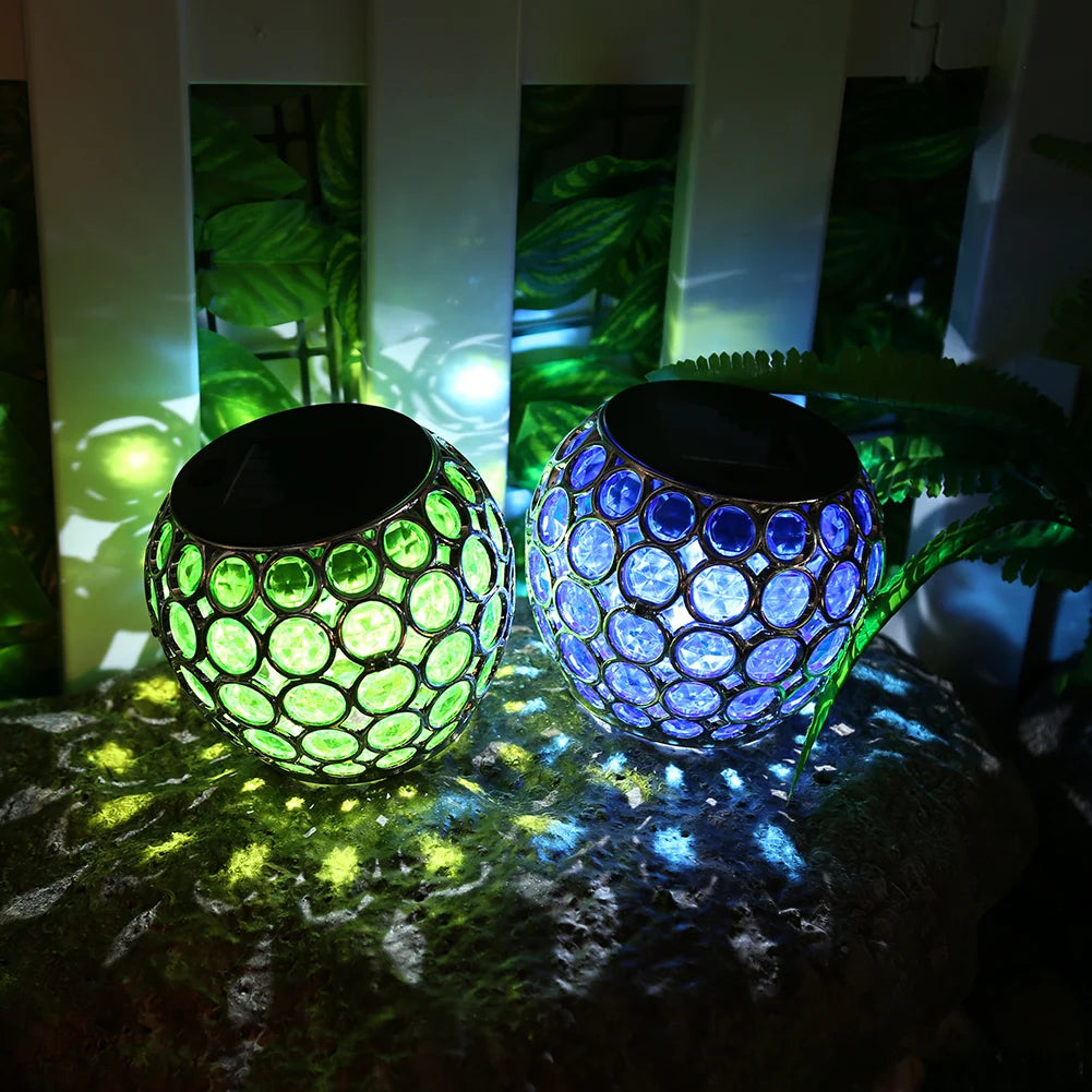 Solar LED Hollow Hanging Ball Light