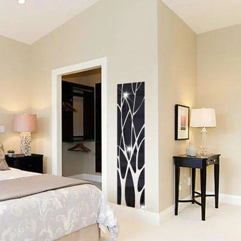 3D Acrylic Tree Mirror Wall Sticker