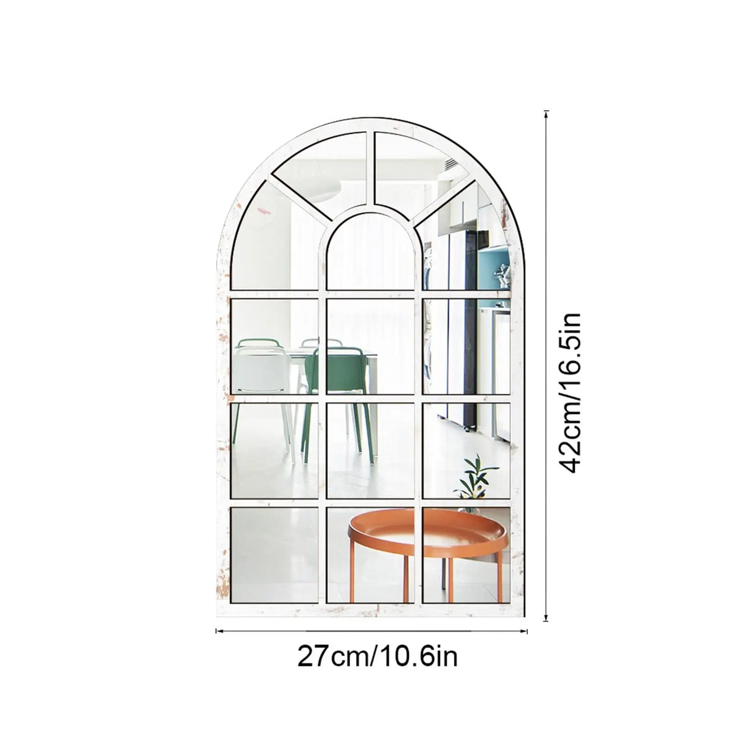 Arched Window Wall Mirror