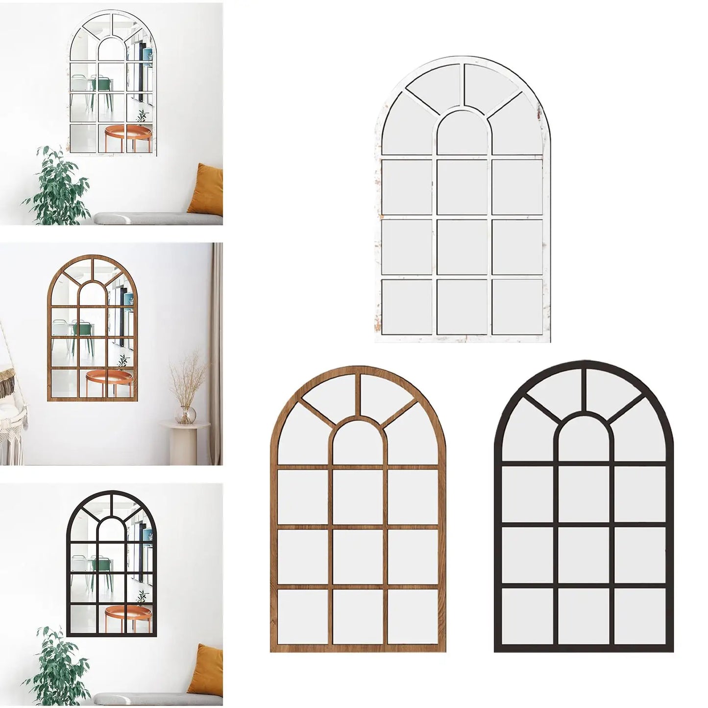 Arched Window Wall Mirror